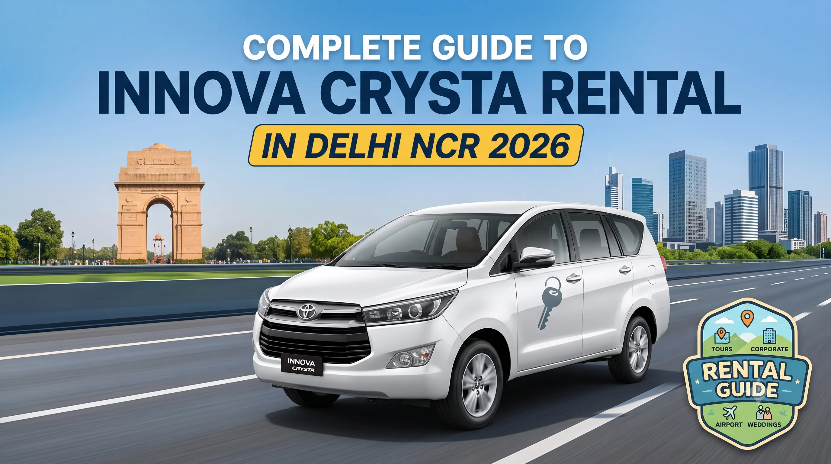 Complete Guide to Innova Crysta Rental in Delhi NCR 2026