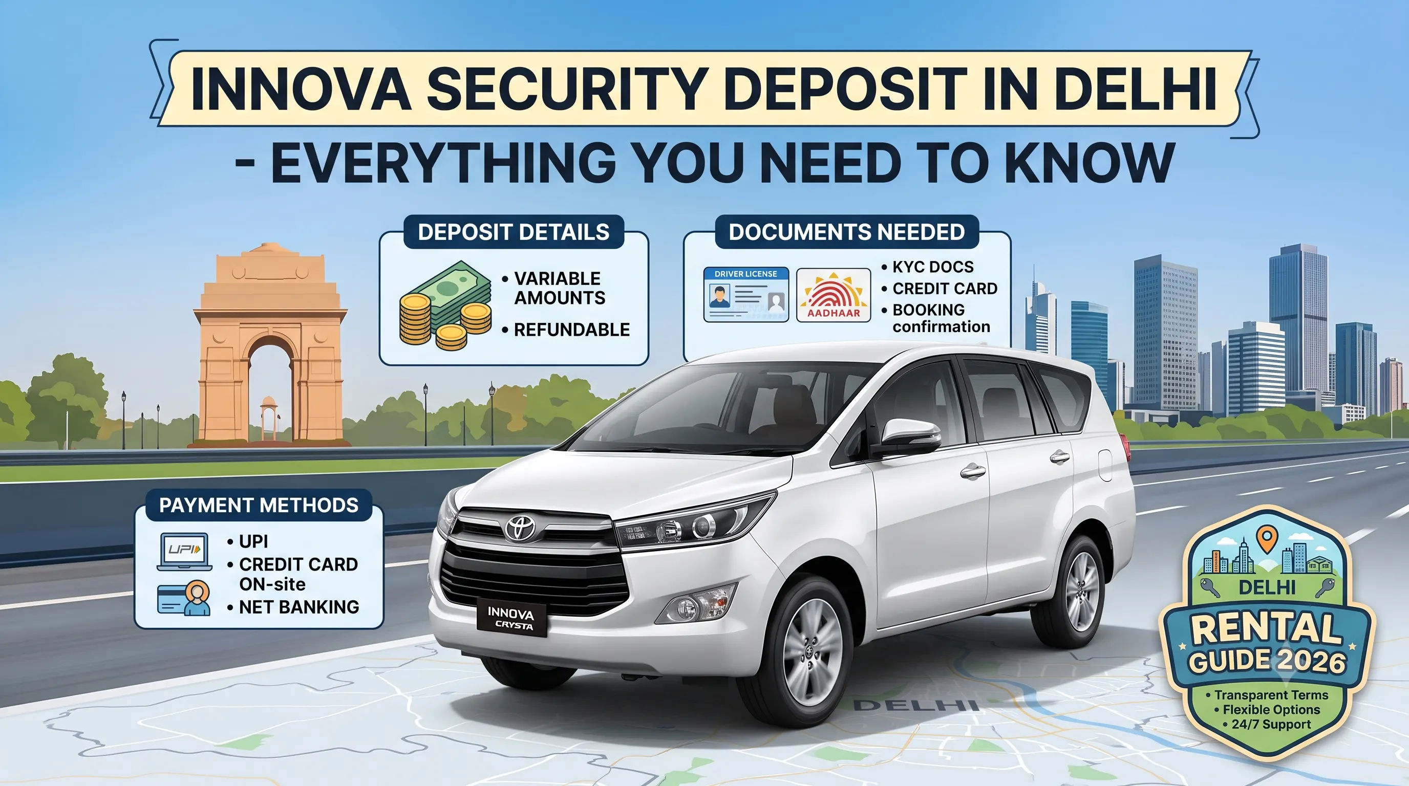 Innova Security Deposit in Delhi - Everything You Need to Know