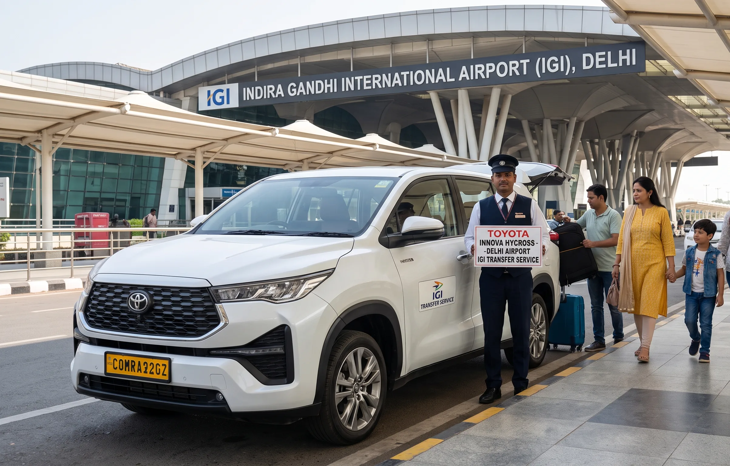 Toyota Innova Hycross for Delhi Airport - IGI Transfer Service